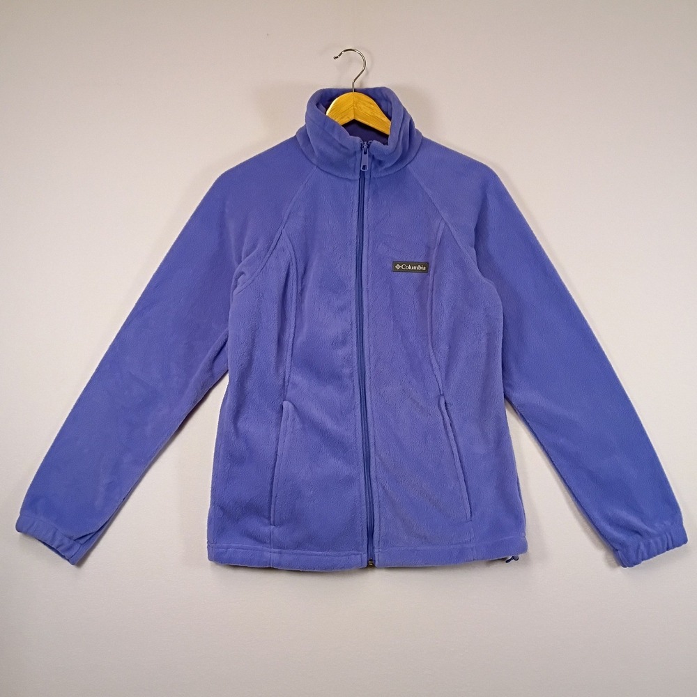 Gorpcore Columbia Womens S Purple Benton Springs Full Zip Fleece Jacket WL6439